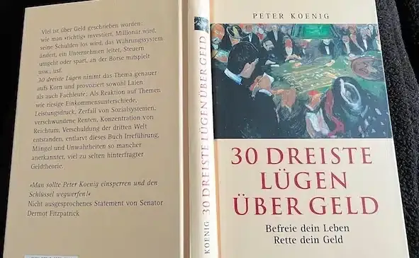 Buchumschlag: Peter König - Dreissig dreiste Lügen über Geld.